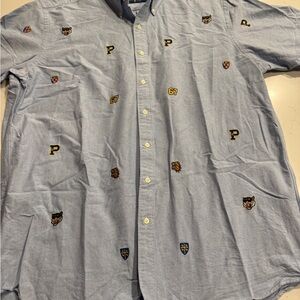 Ralph Lauren Light Blue Embroidered Casual Shirt